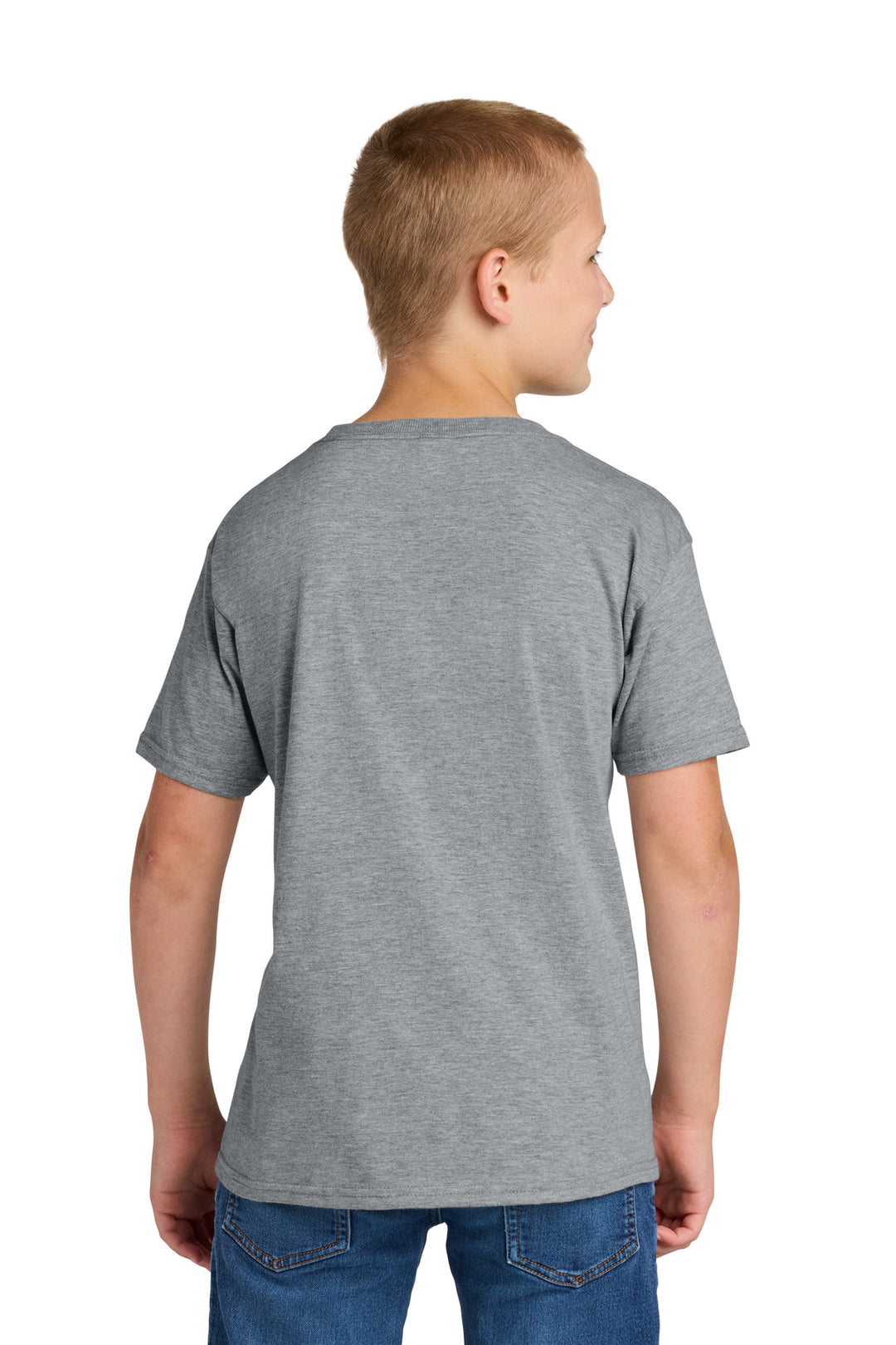 AthlHthr Jerzees Classics Youth Cotton T-Shirt 363Y