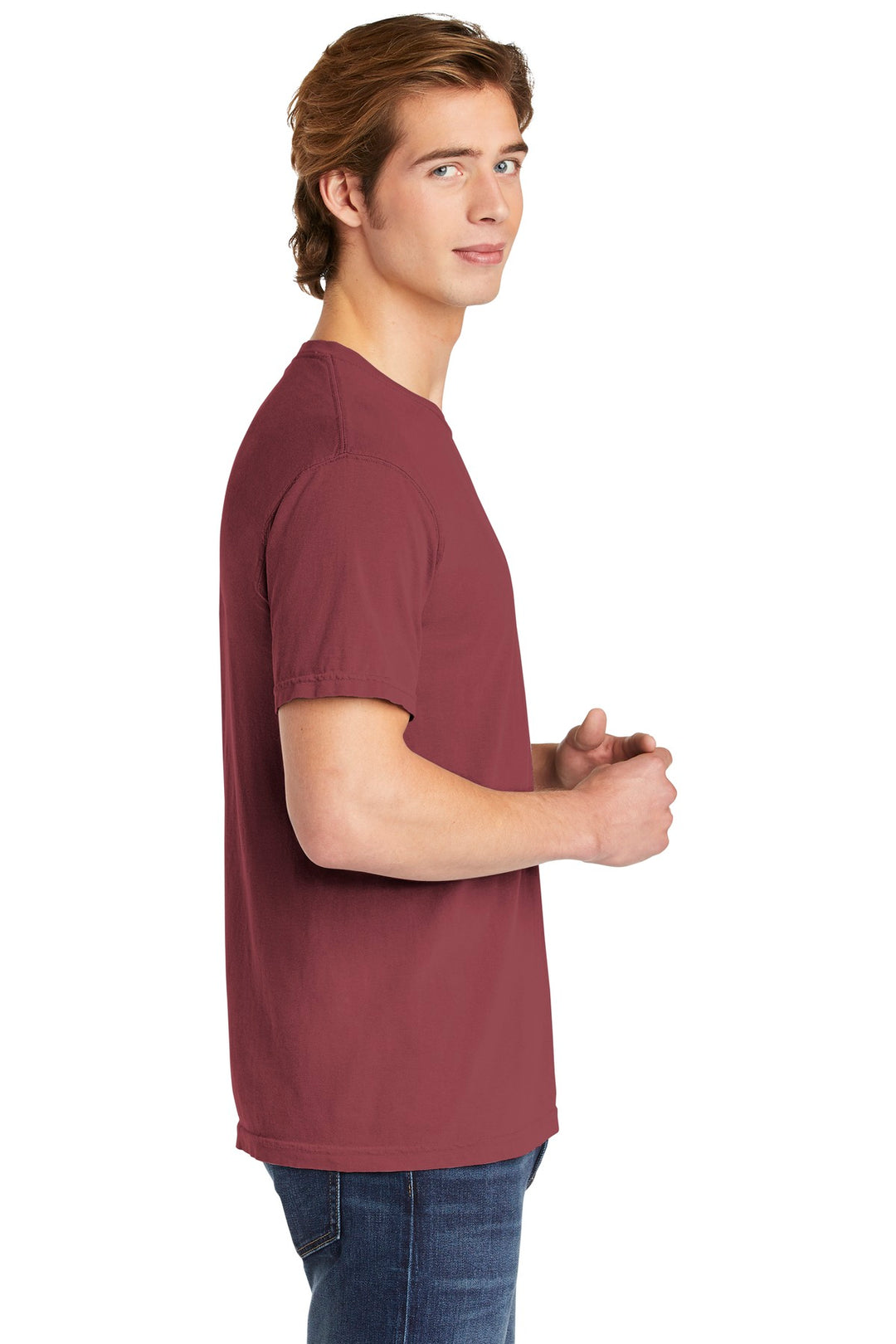 Brick COMFORT COLORS Heavyweight Ring Spun Tee. 1717