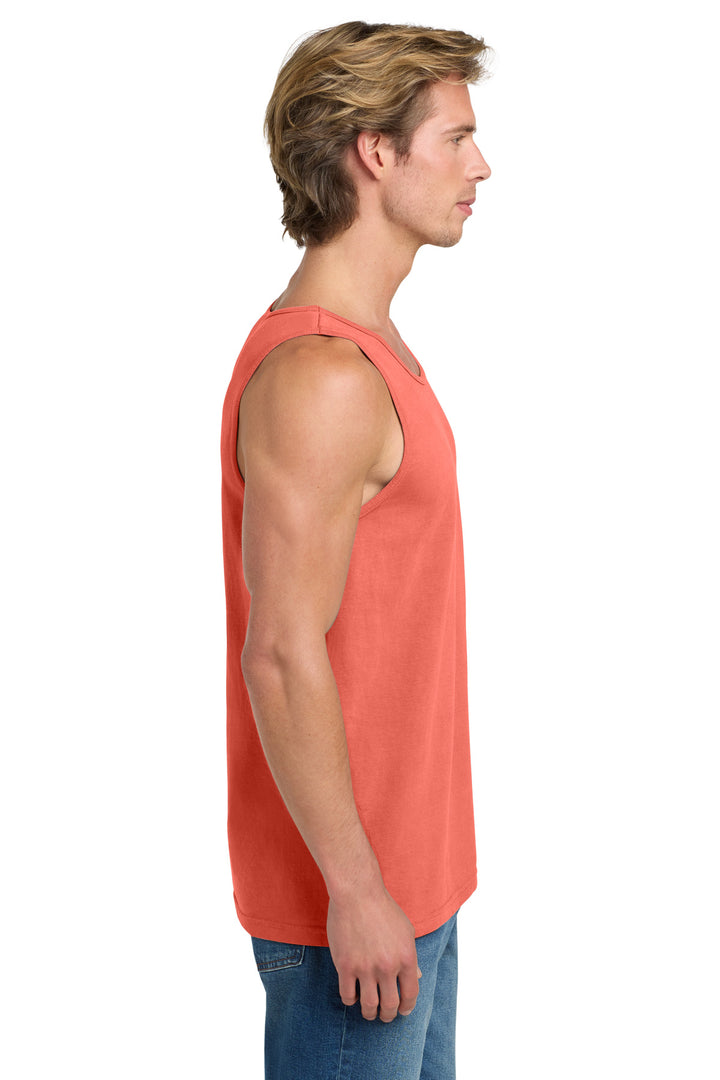 Bright Salmon COMFORT COLORS Heavyweight Ring Spun Tank Top. 9360