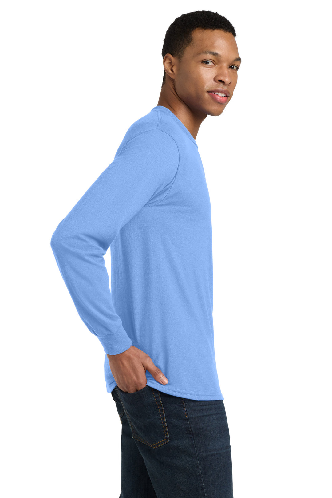 CarolinaBl Gildan - DryBlend 50 Cotton/50 Poly Long Sleeve T-Shirt. 8400