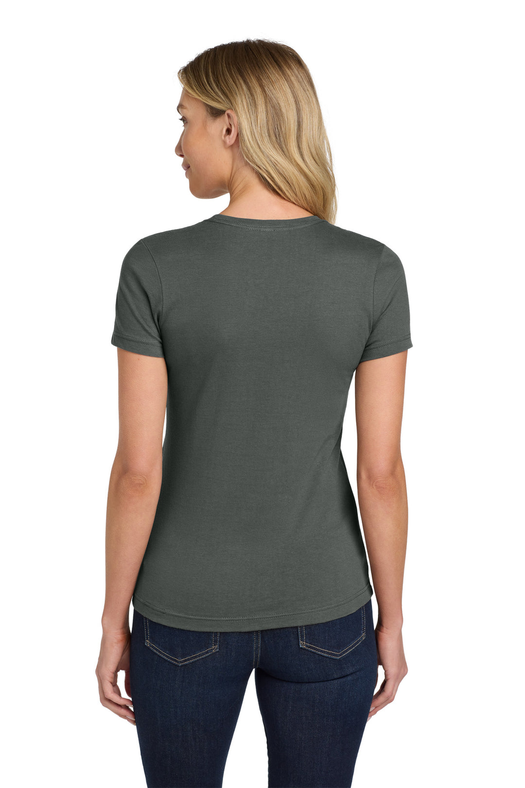 Charcoal Gildan Softstyle Women's T-Shirt. 64000L