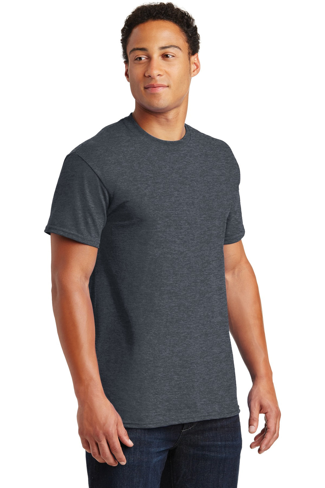 Dark Heather Gildan - Ultra Cotton 100% US Cotton T-Shirt. 2000