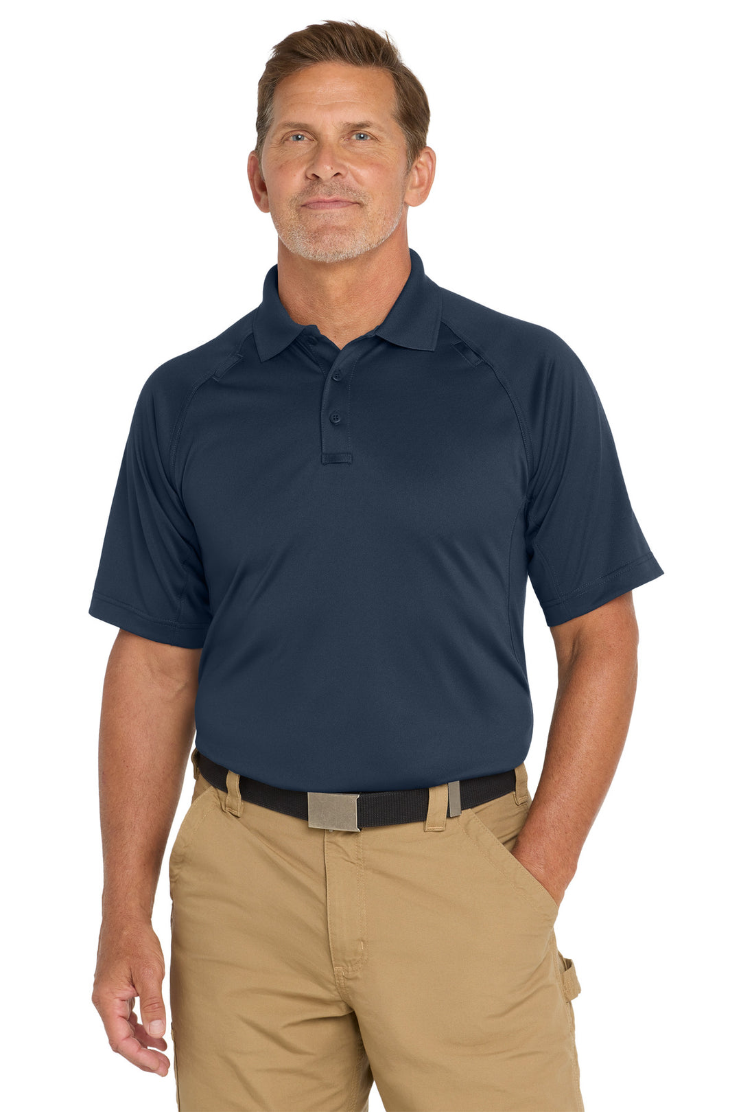 Dark Navy CornerStone Tall Select Snag-Proof Tactical Polo. TLCS410