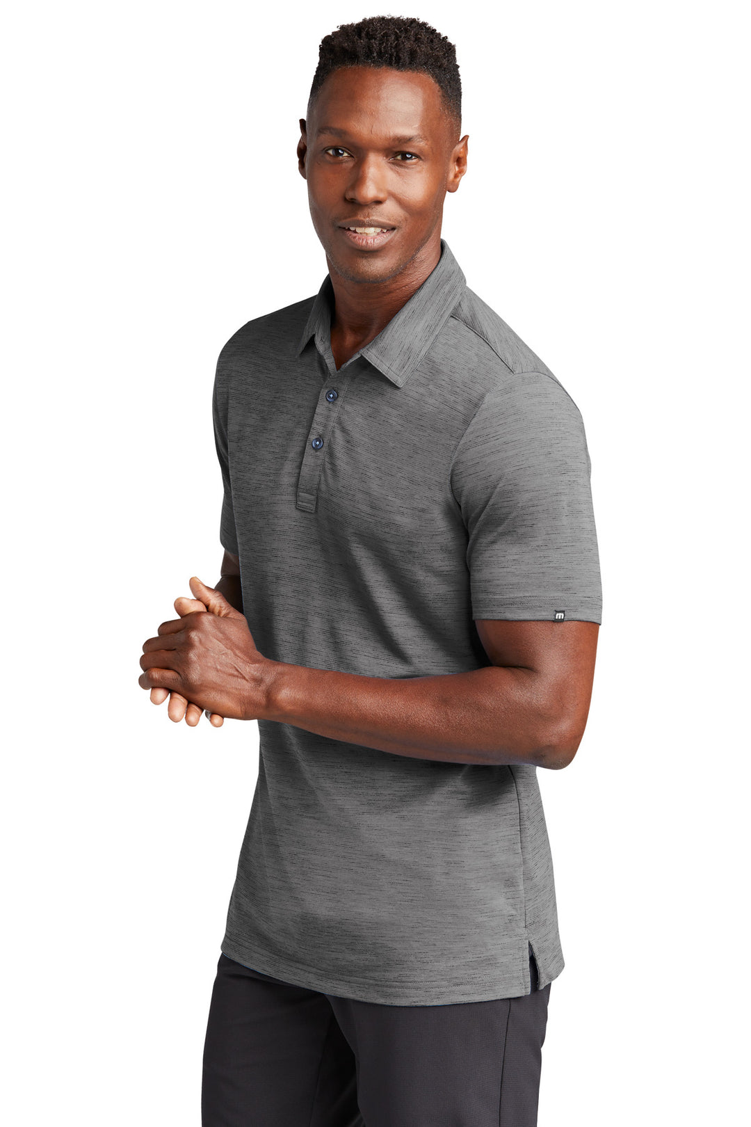DarkGrey TravisMathew Auckland Slub Polo TM1MW451