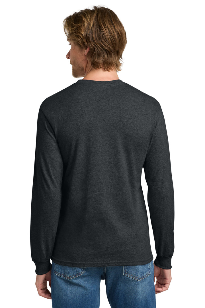 DarkHthr Gildan - Heavy Cotton 100% Cotton Long Sleeve T-Shirt. 5400