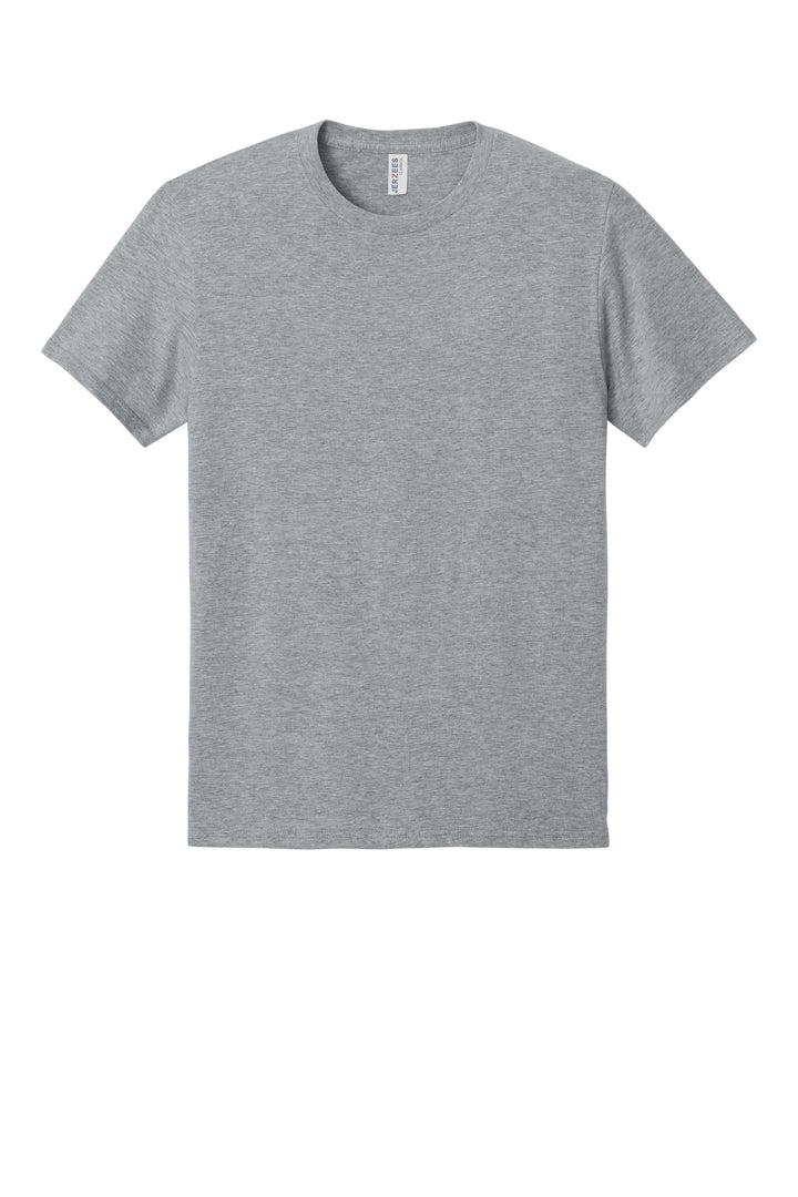Front View of Ath Heather Jerzees Classics Unisex Cotton T-Shirt 363M