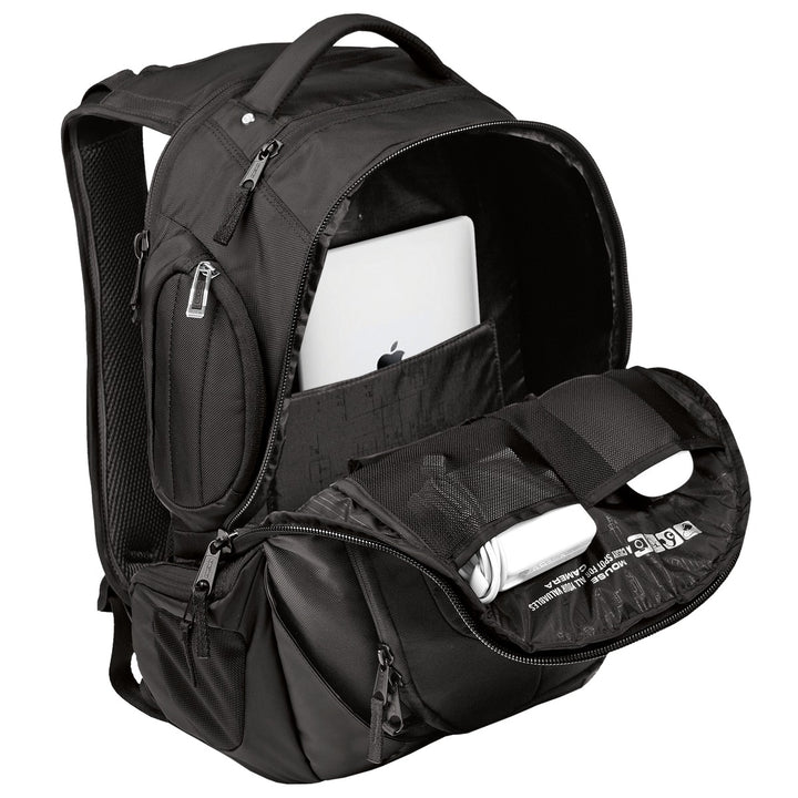 Front View of Black OGIO - Squadron Pack. 411047