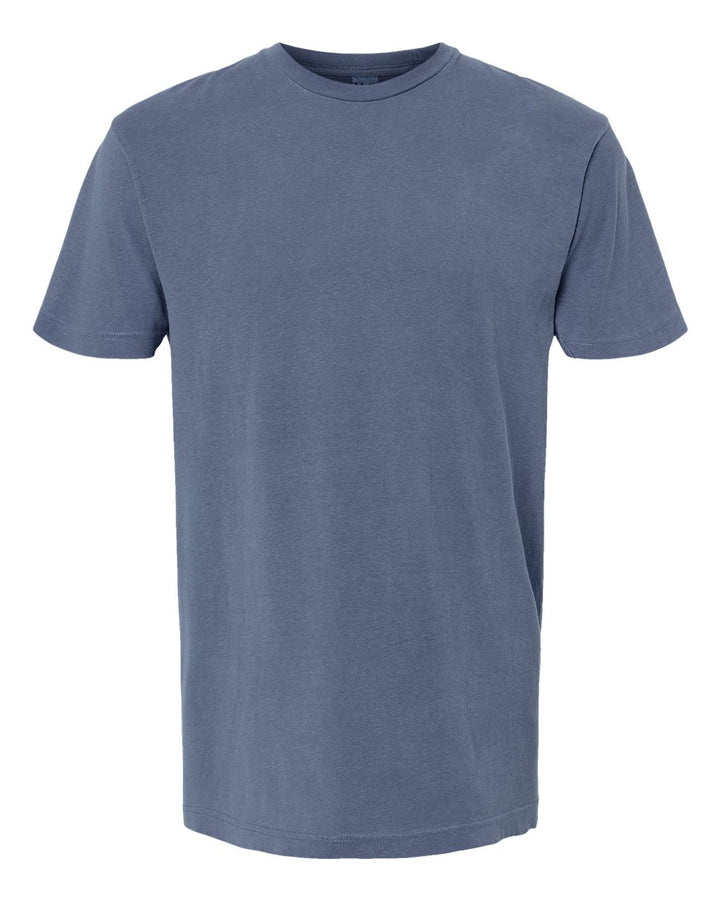 Front View of Blue Jean Vintage Garment-Dyed T-Shirt - 6500M