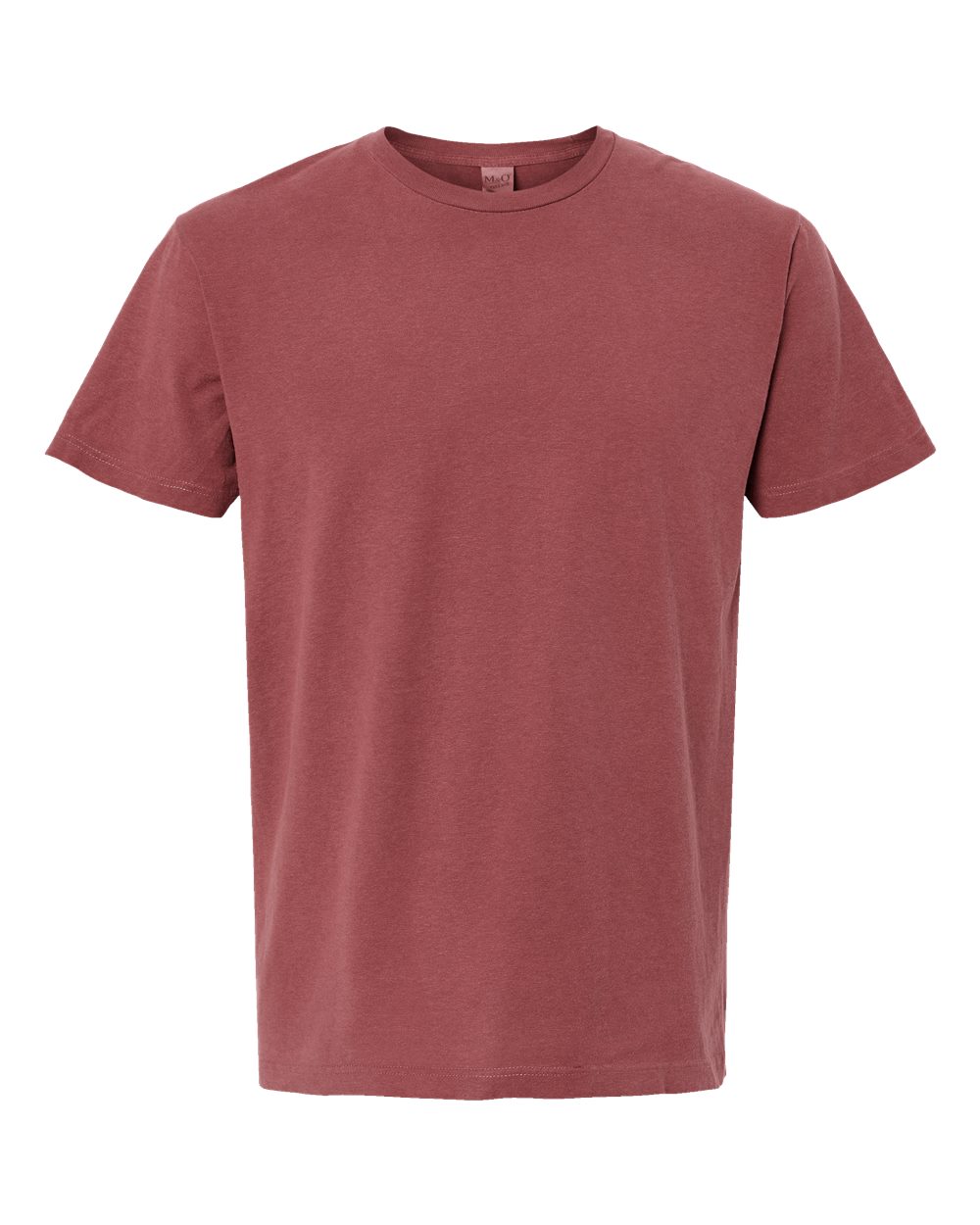 Front View of Brick Vintage Garment-Dyed T-Shirt - 6500M