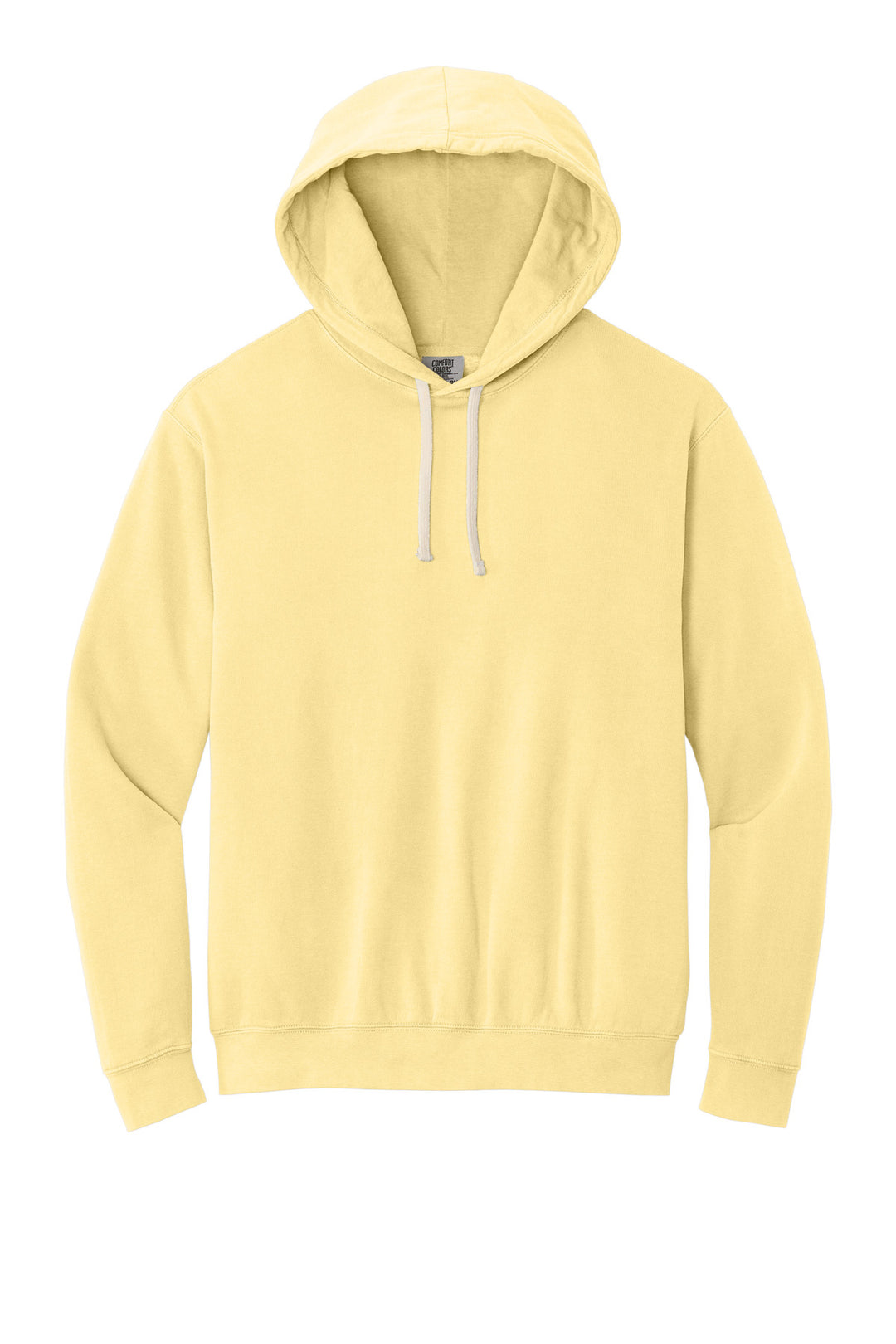 Front View of Butter Comfort Colors Lightweight Hooded Sweatshirt 1467