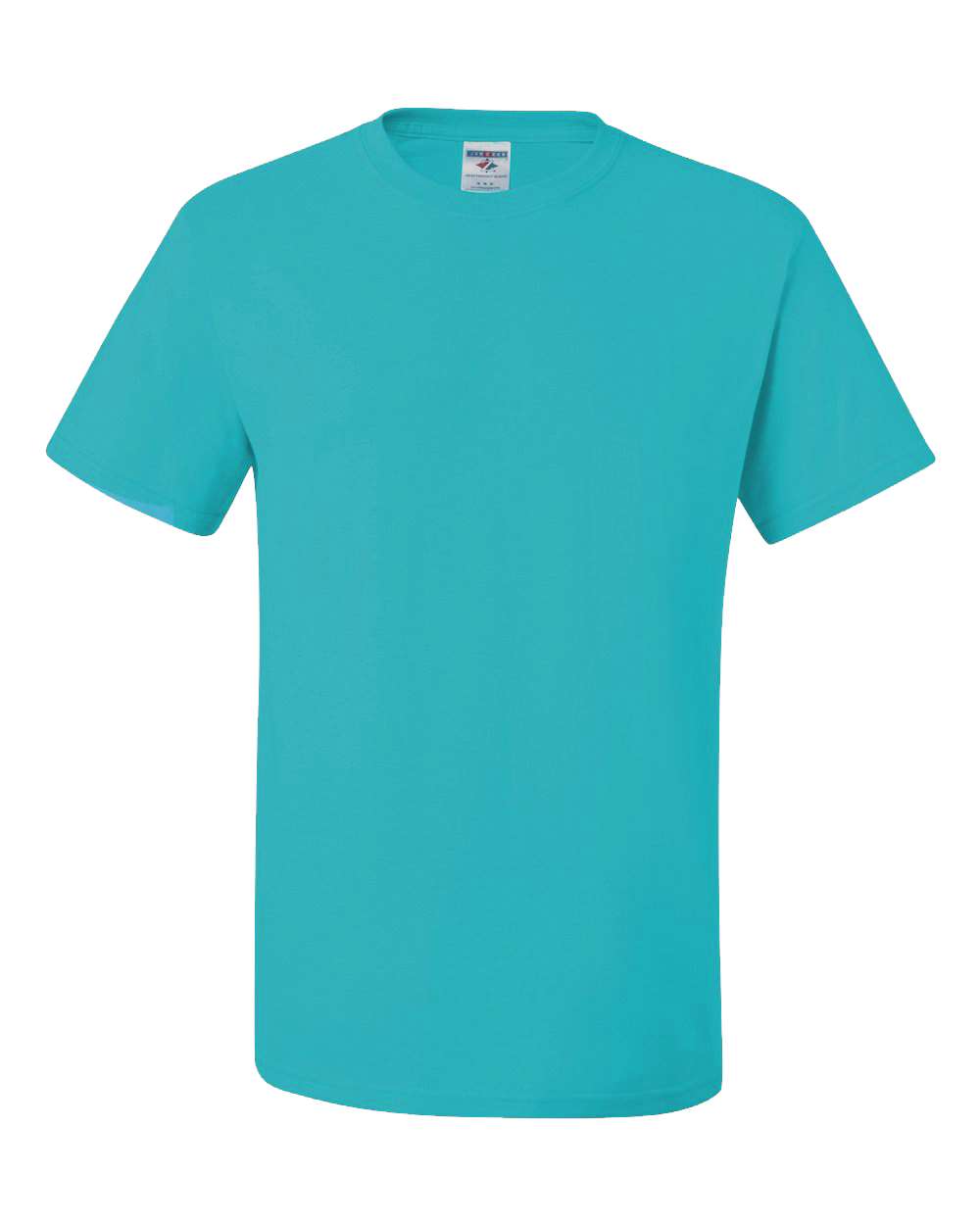Front View of California Blue Dri-Power® 50/50 T-Shirt - 29MR