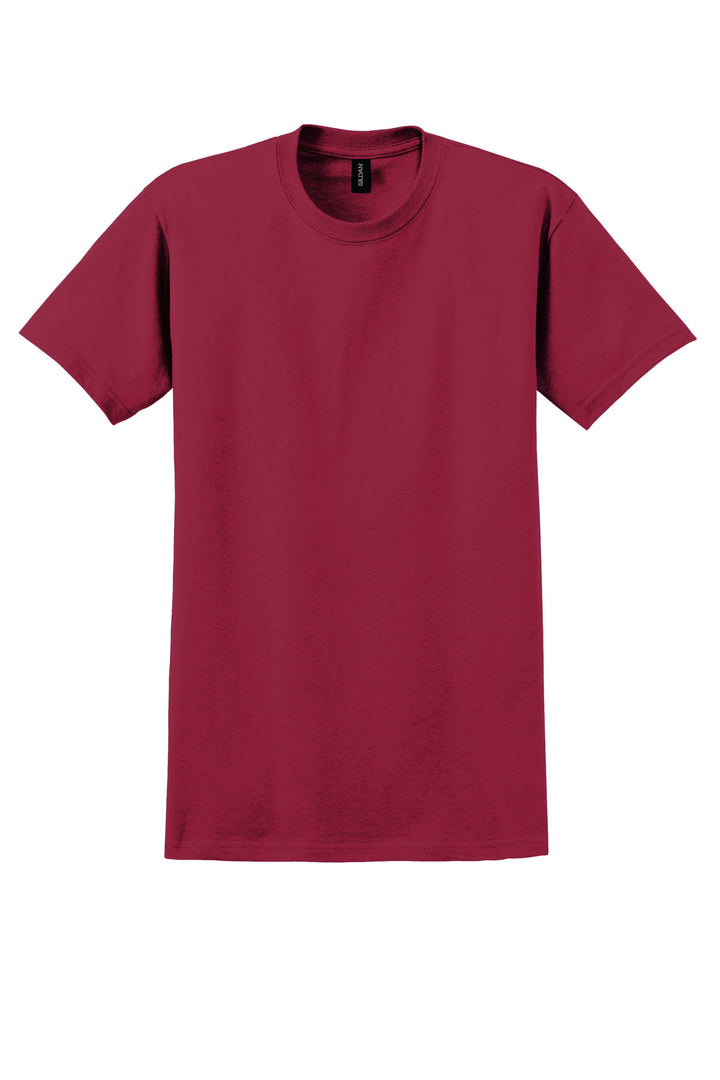Front View of Cardinal Red Gildan - Ultra Cotton 100% US Cotton T-Shirt. 2000