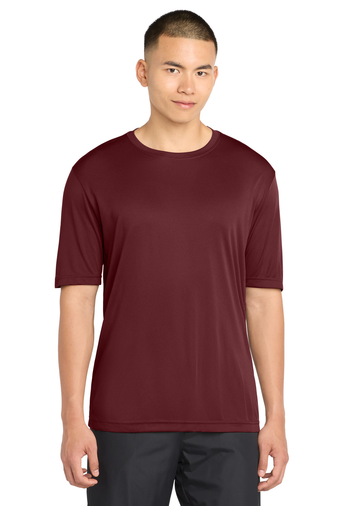 Front View of Cardinal Sport-Tek PosiCharge Competitor Tee. ST350