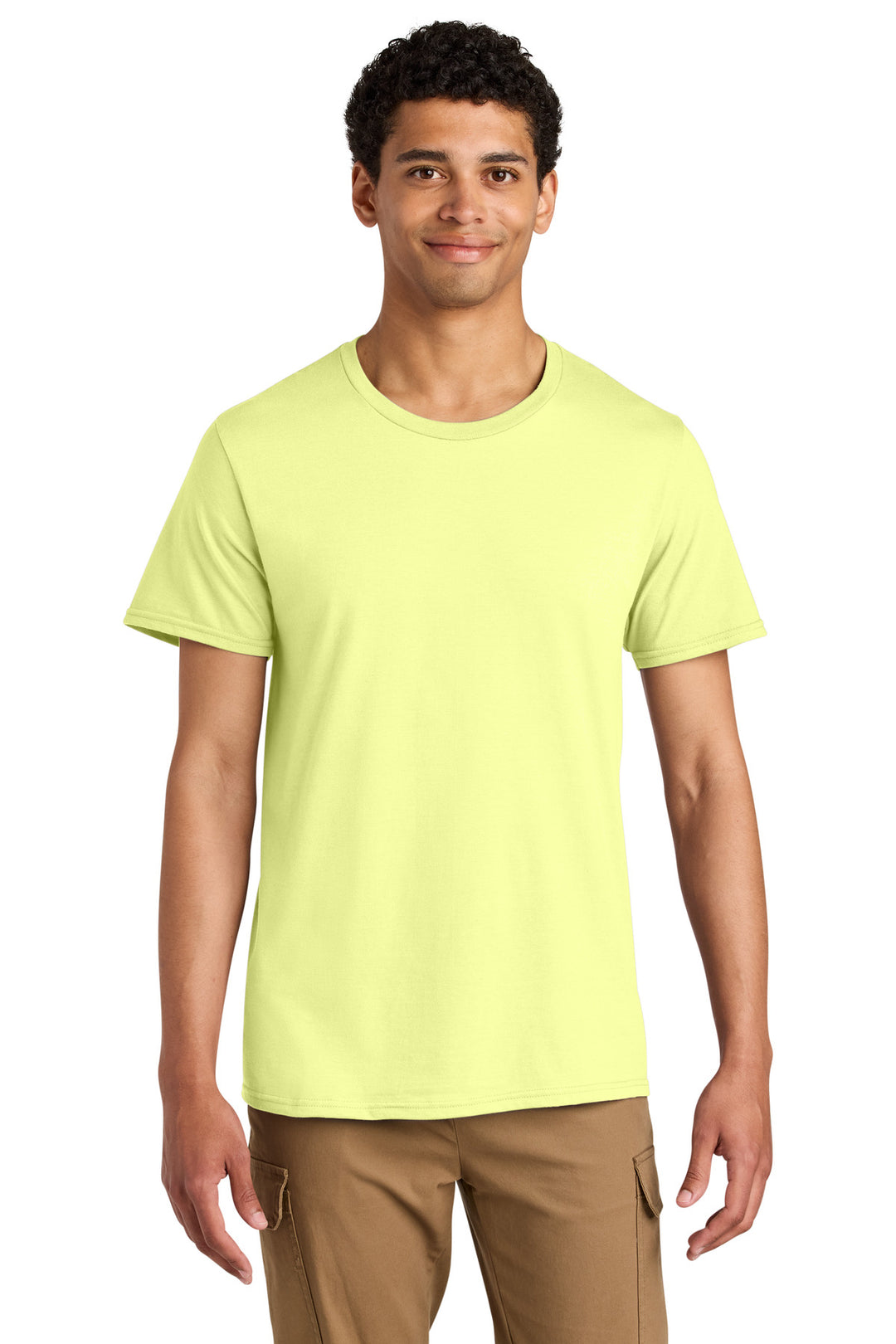 Front View of CelryJuice Jerzees Unisex Premium Combed Ring Spun Cotton Tee 570M