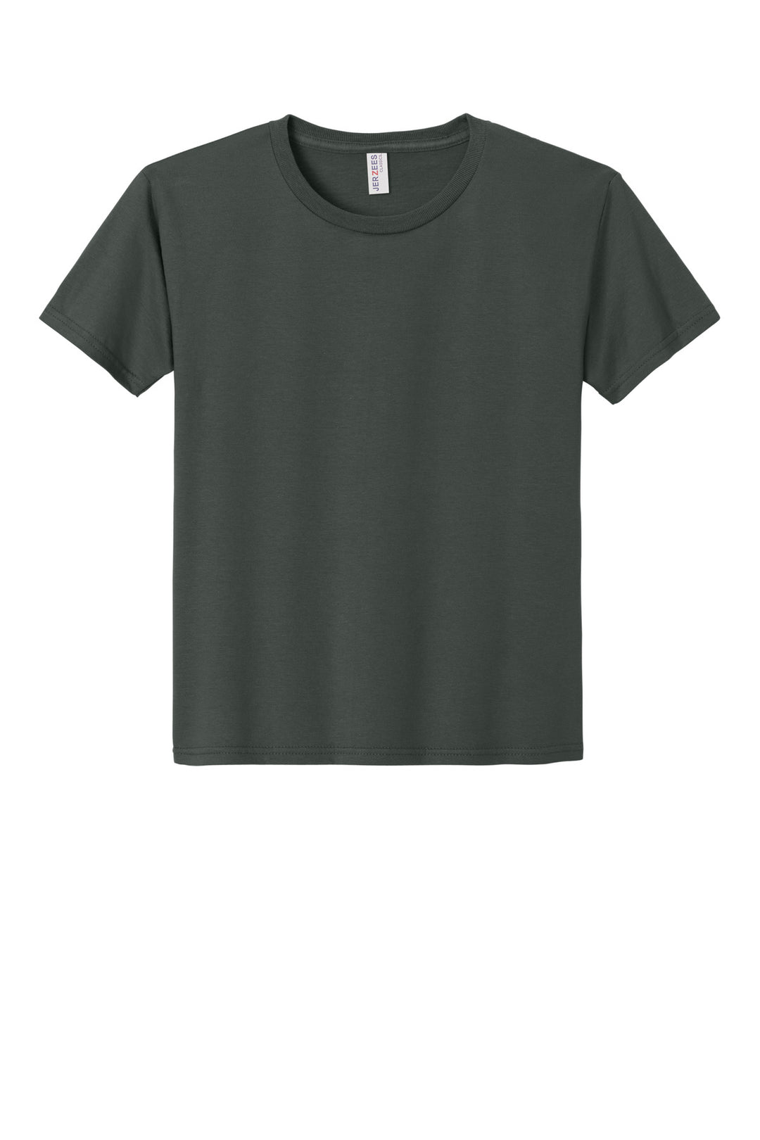 Front View of CharGrey Jerzees Classics Youth Cotton T-Shirt 363Y