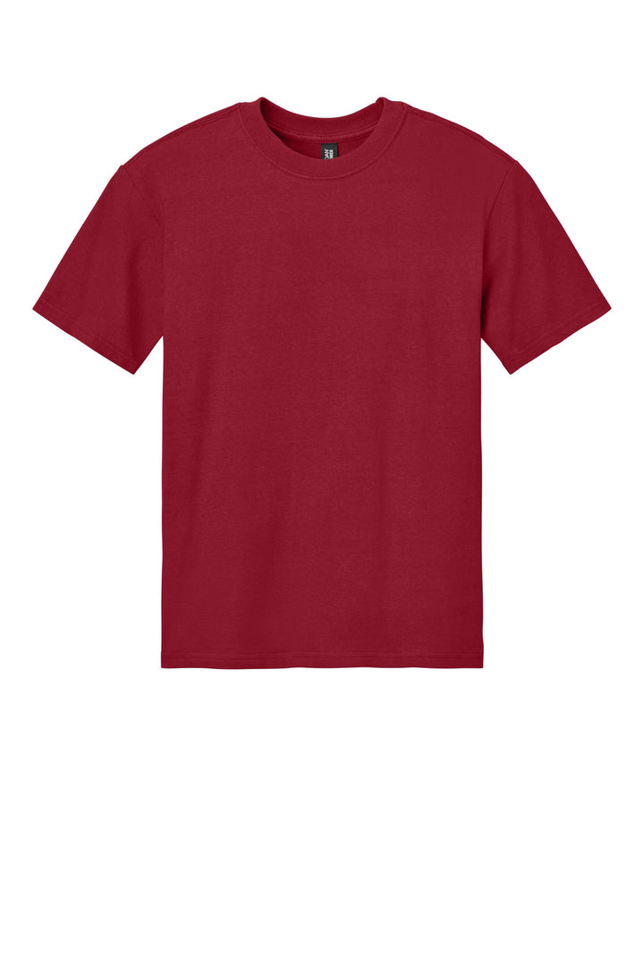Front View of CherryRed Gildan Hammer Maxweight Tee 75000