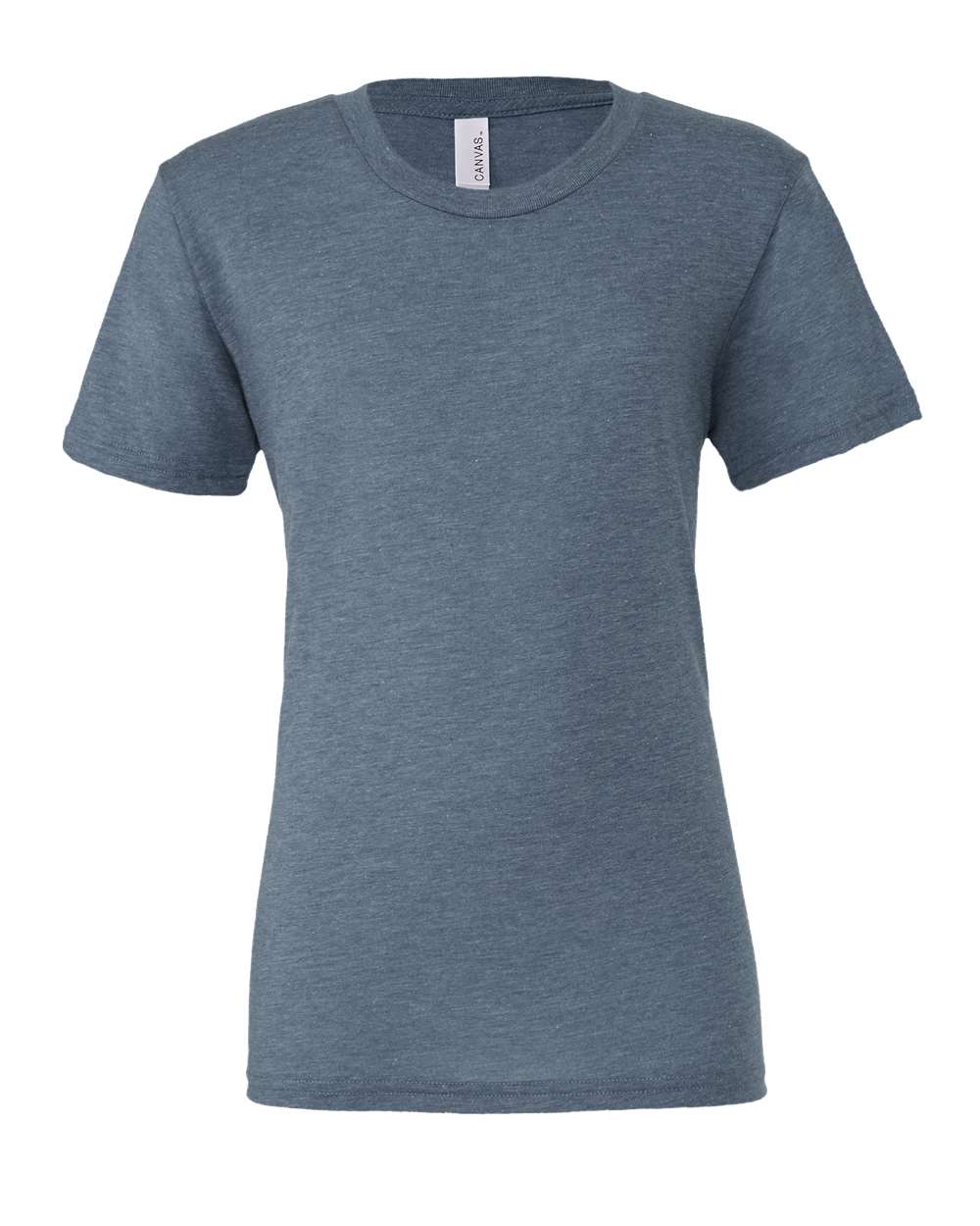 Front View of Denim Triblend Triblend Tee - 3413