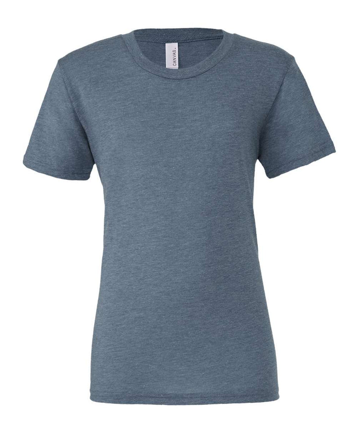Front View of Denim Triblend Triblend Tee - 3413