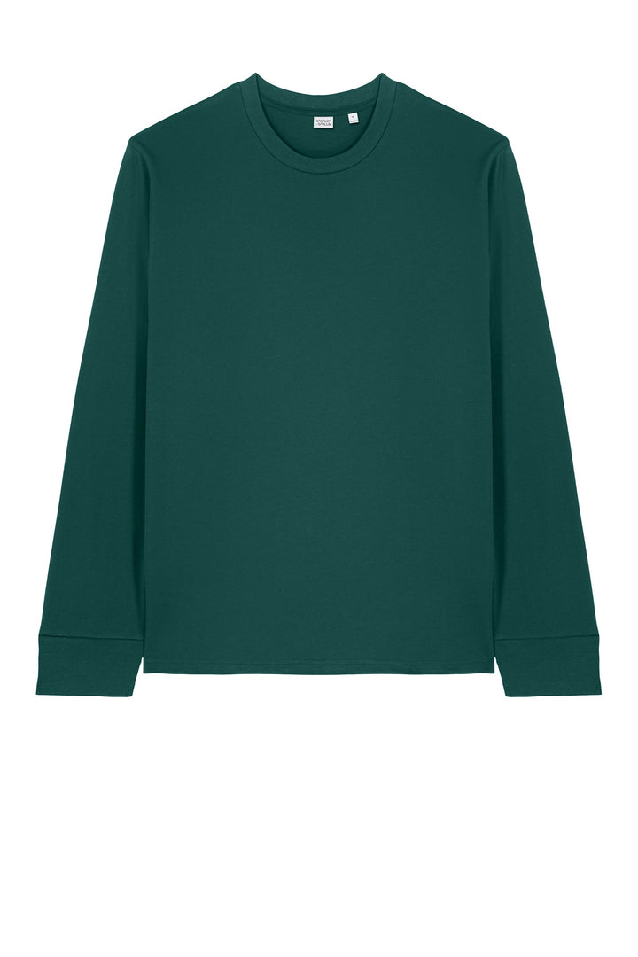 Front View of GlazedGrn Stanley/Stella Unisex Creator 2.0 Long Sleeve Tee SXU022