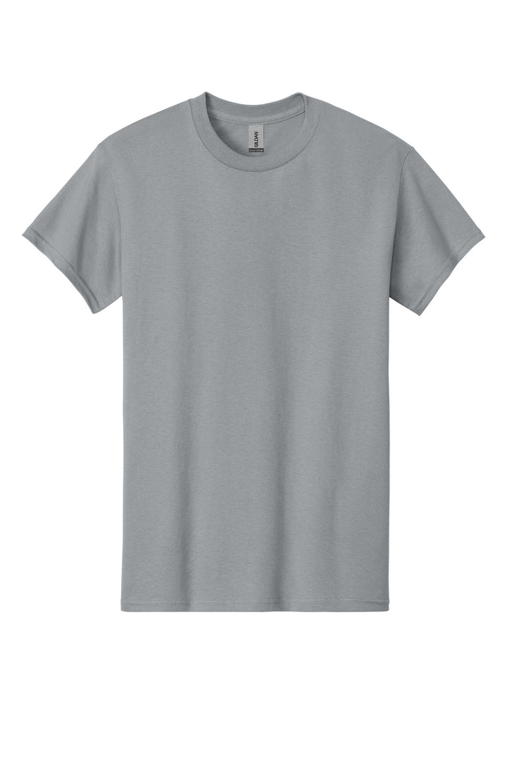 Front View of Gravel Gildan - Heavy Cotton 100% Cotton T-Shirt. 5000