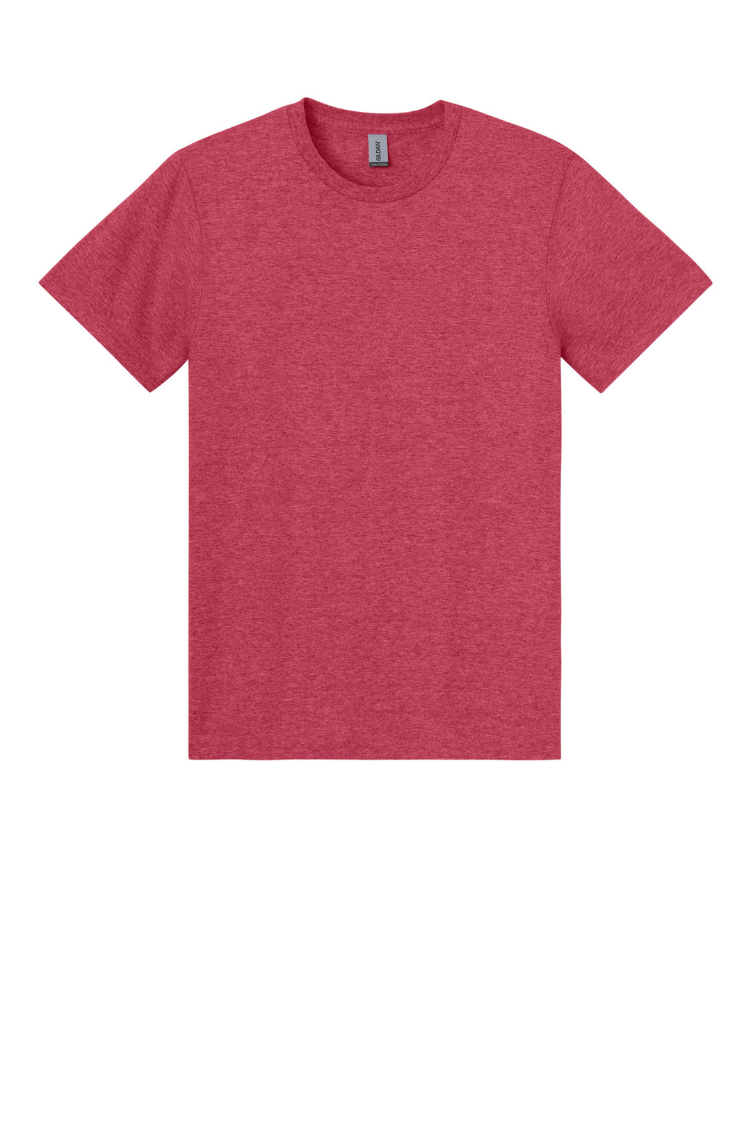 Front View of HthrRed Gildan Light Cotton Tee 3000