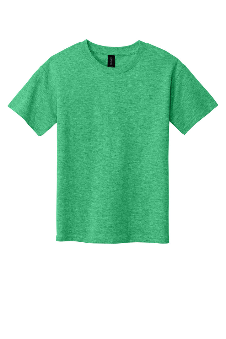 Front View of HtIrishGn Gildan Youth Softstyle T-Shirt 64000B