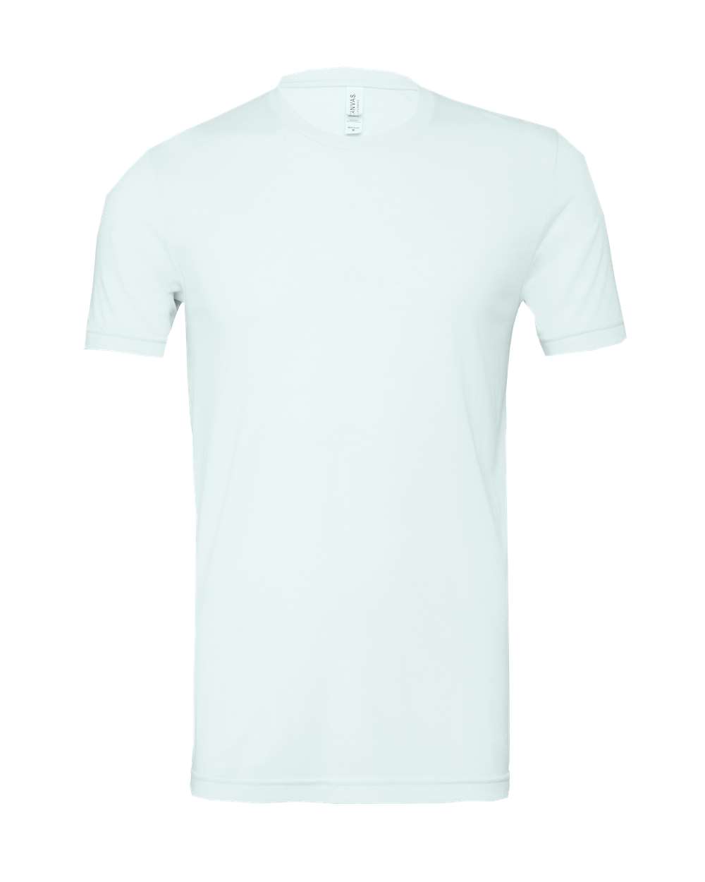 Front View of Ice Blue Triblend Triblend Tee - 3413