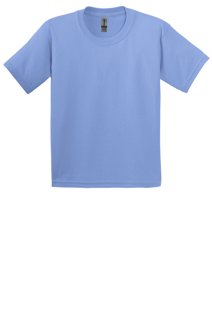 Front View of Iris Gildan - Youth Ultra Cotton 100% US Cotton T-Shirt. 2000B
