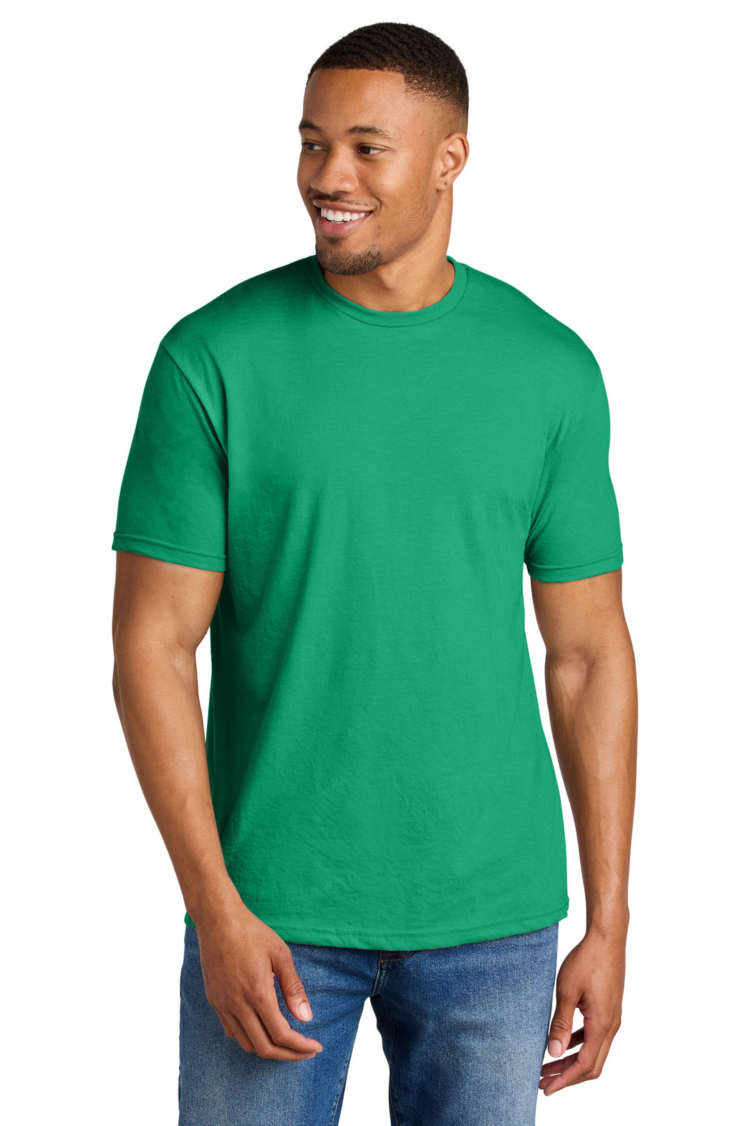 Front View of KellyMist Gildan Softstyle CVC Tee 64000CVC