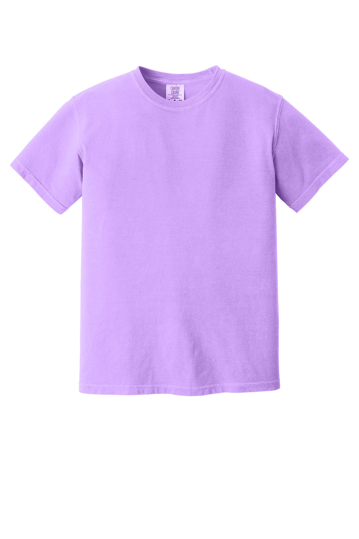 Front View of NeonVio COMFORT COLORS Heavyweight Ring Spun Tee. 1717