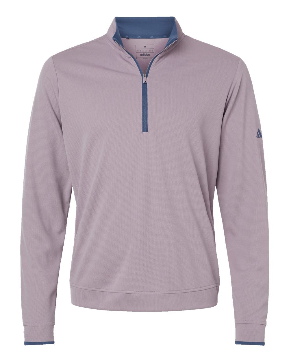 Front View of Preloved Fig/ Preloved Ink Lightweight Quarter-Zip Pullover - A2002