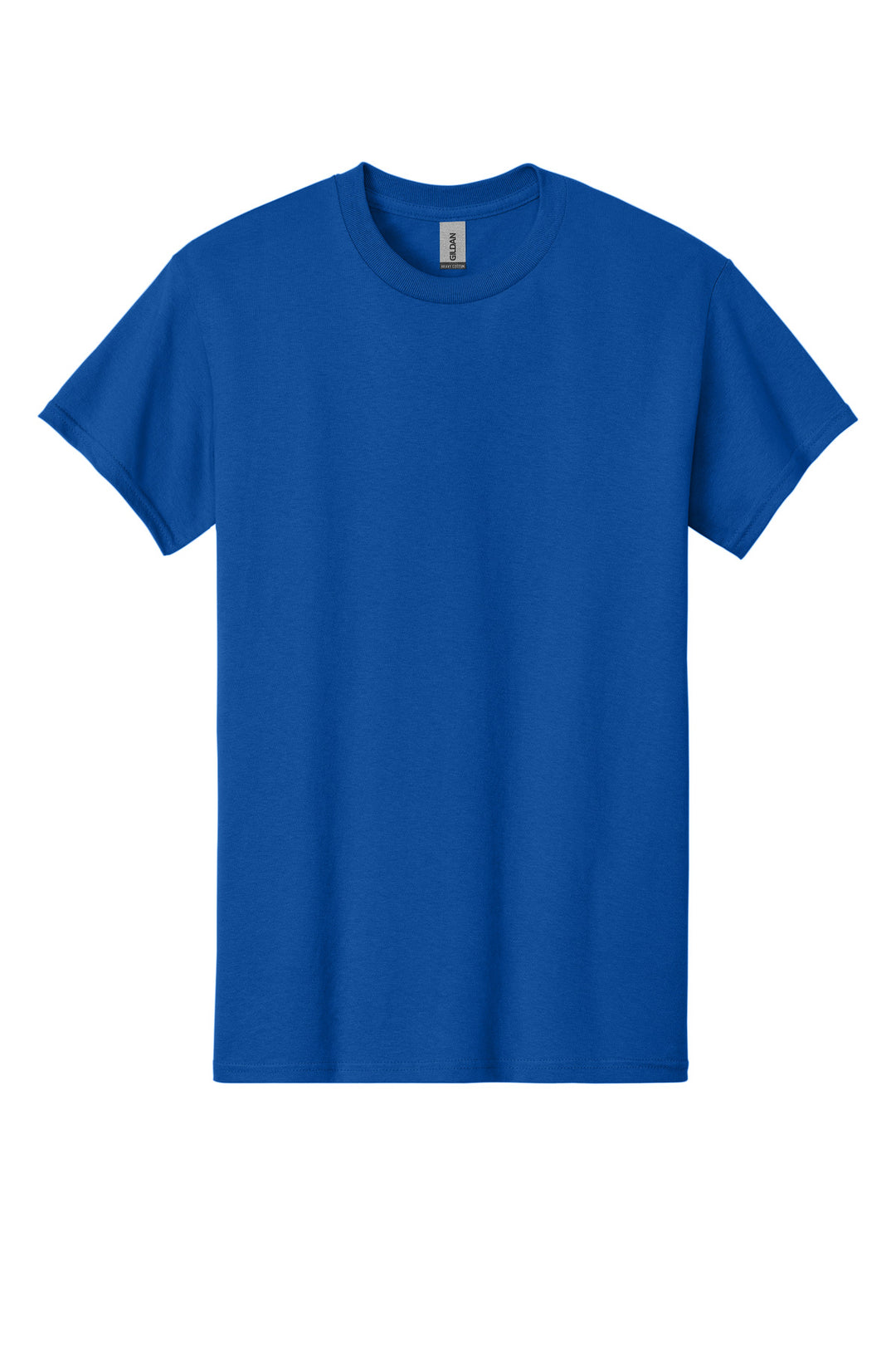 Front View of Royal Gildan - Heavy Cotton 100% Cotton T-Shirt. 5000