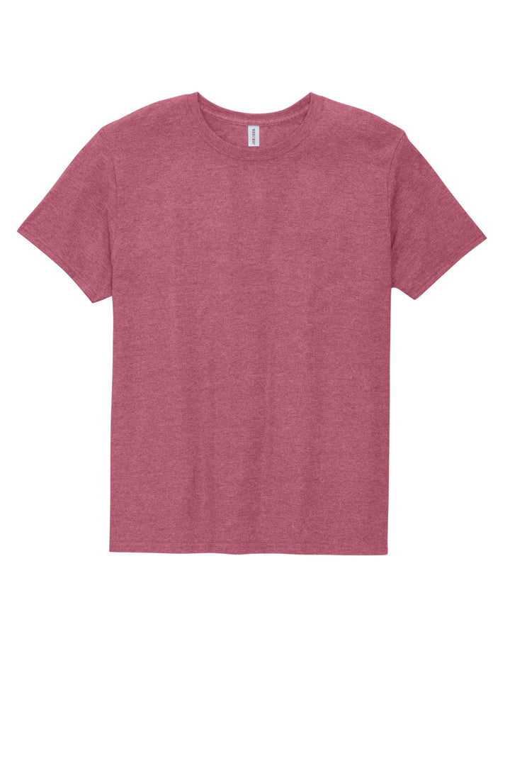 Front View of RspbryHthr Jerzees Premium Blend Ring Spun T-Shirt 560M