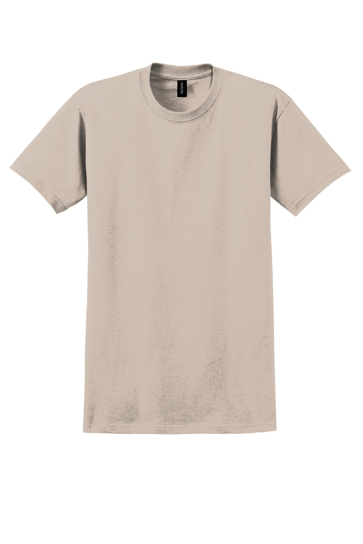 Front View of Sand Gildan - Ultra Cotton 100% US Cotton T-Shirt. 2000