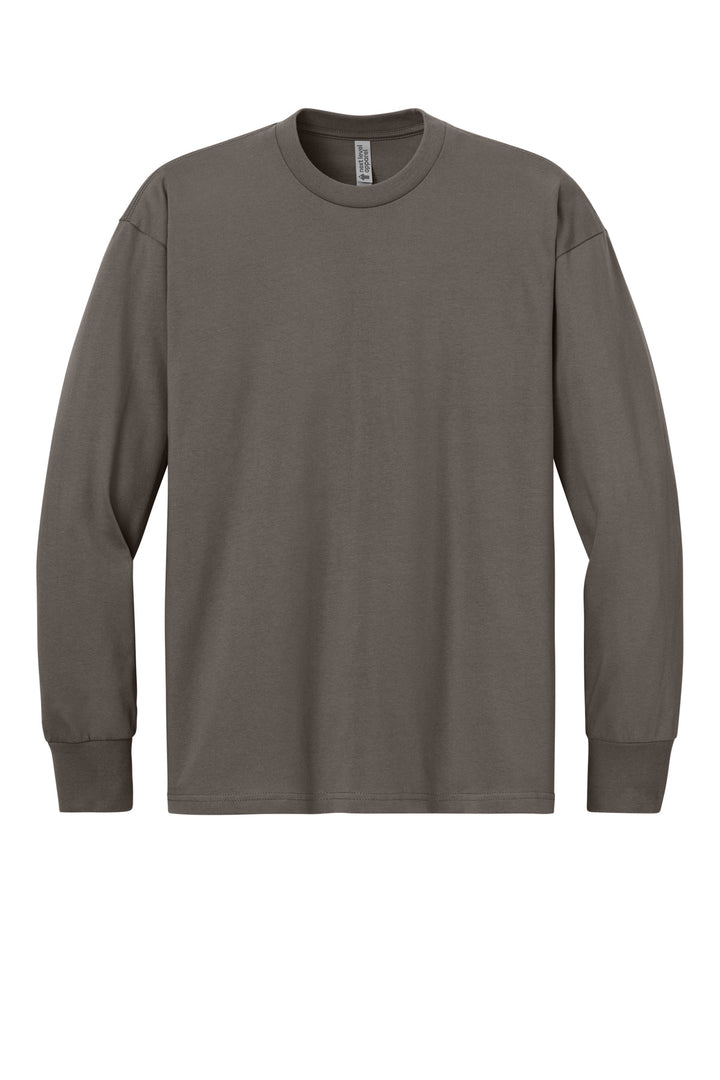 Front View of Shiitake Next Level Apparel Heavyweight Long Sleeve Tee NL7211