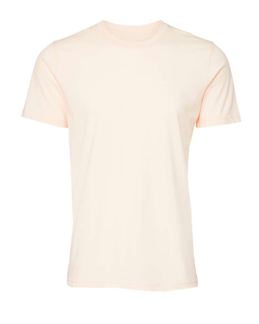 Front View of Solid Natural Triblend Triblend Tee - 3413
