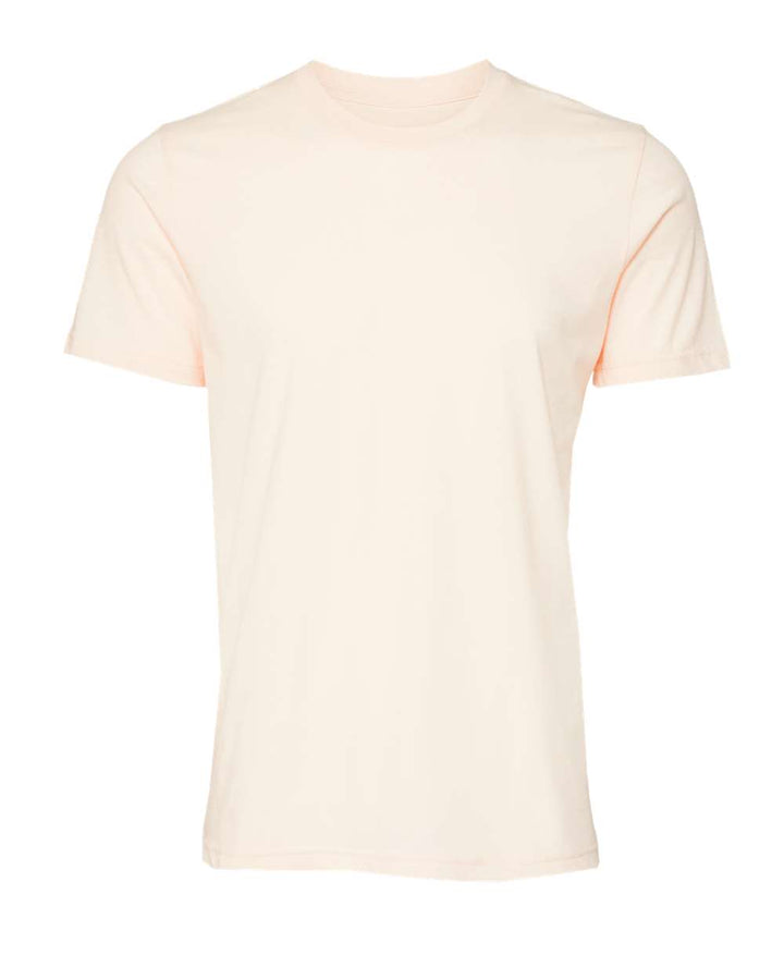 Front View of Solid Natural Triblend Triblend Tee - 3413