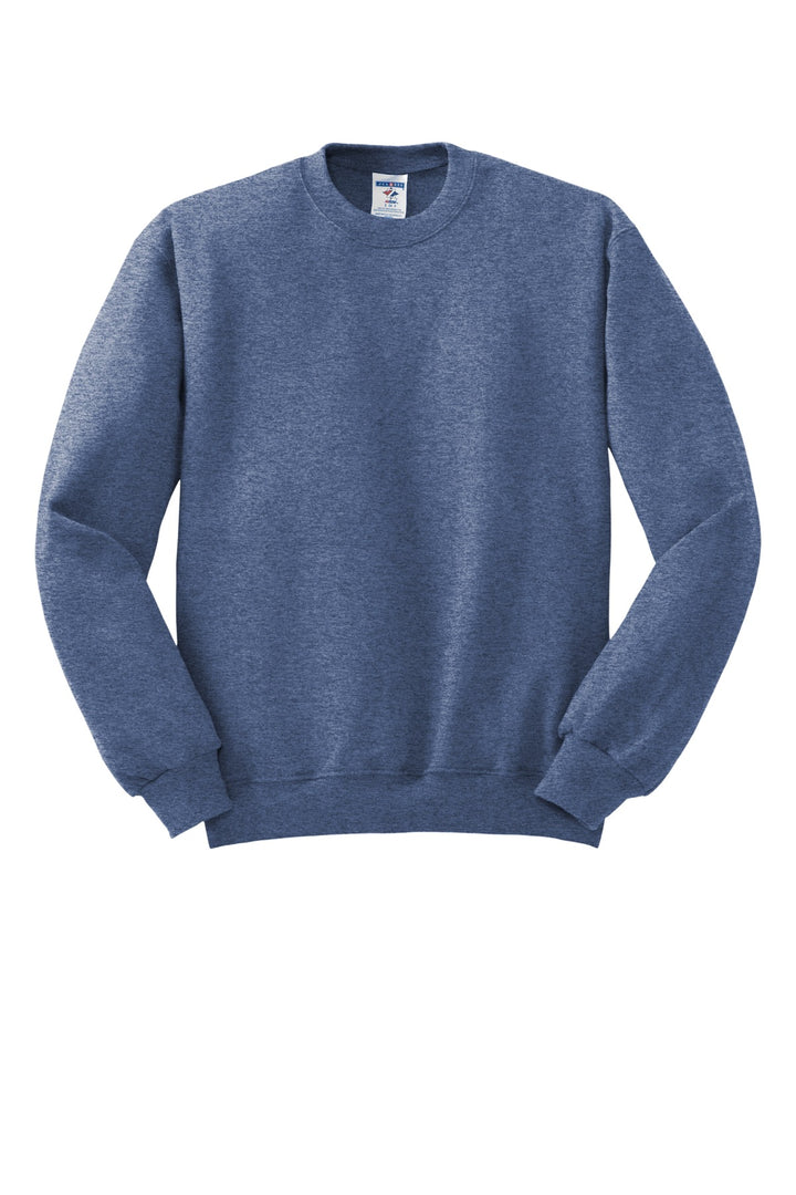 Front View of VtgHtrBl Jerzees - NuBlend Crewneck Sweatshirt. 562M