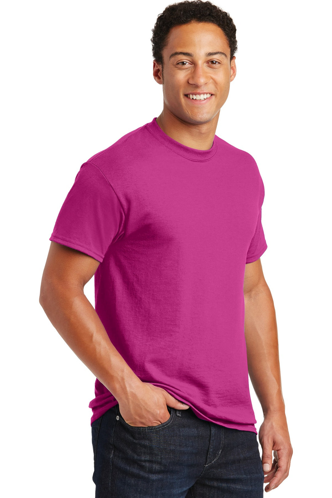Heliconia Gildan DryBlend 50 Cotton/50 Poly T-Shirt. 8000