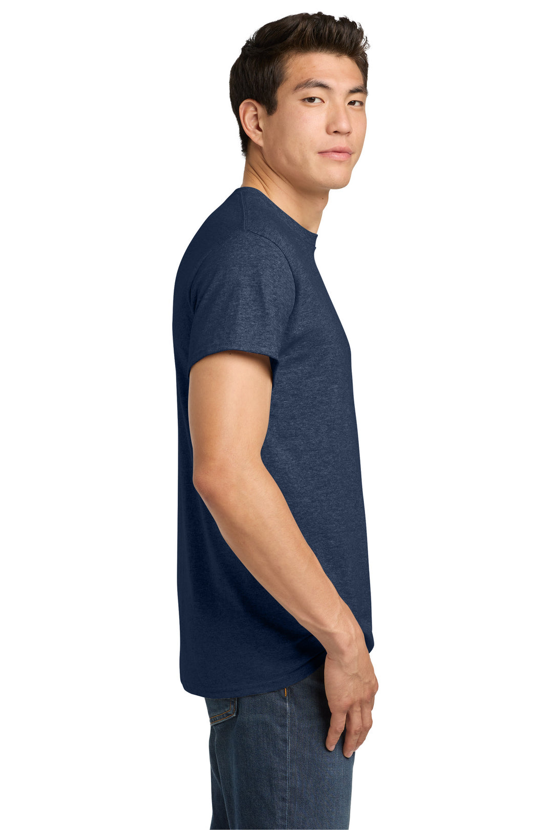HthrNavy Gildan - Heavy Cotton 100% Cotton T-Shirt. 5000