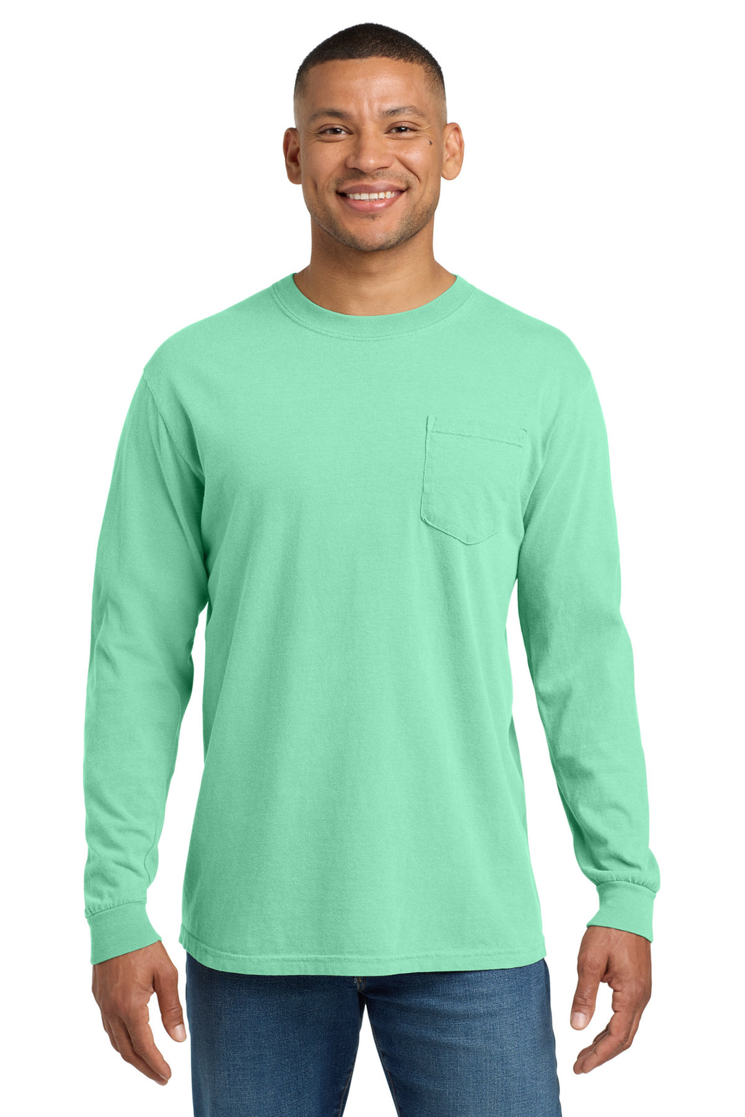 IslandReef COMFORT COLORS Heavyweight Ring Spun Long Sleeve Pocket Tee. 4410