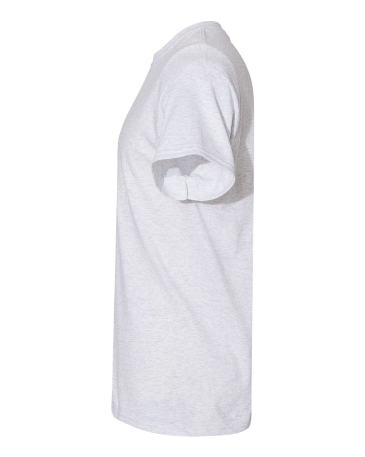 Left View of Ash Heavy Cotton™ T-Shirt - 5000