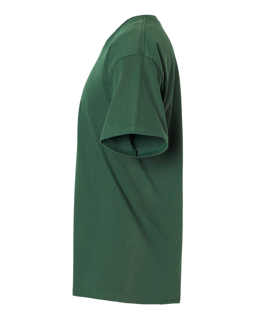 Left View of Athletic Dark Green Essential-T T-Shirt - 5280