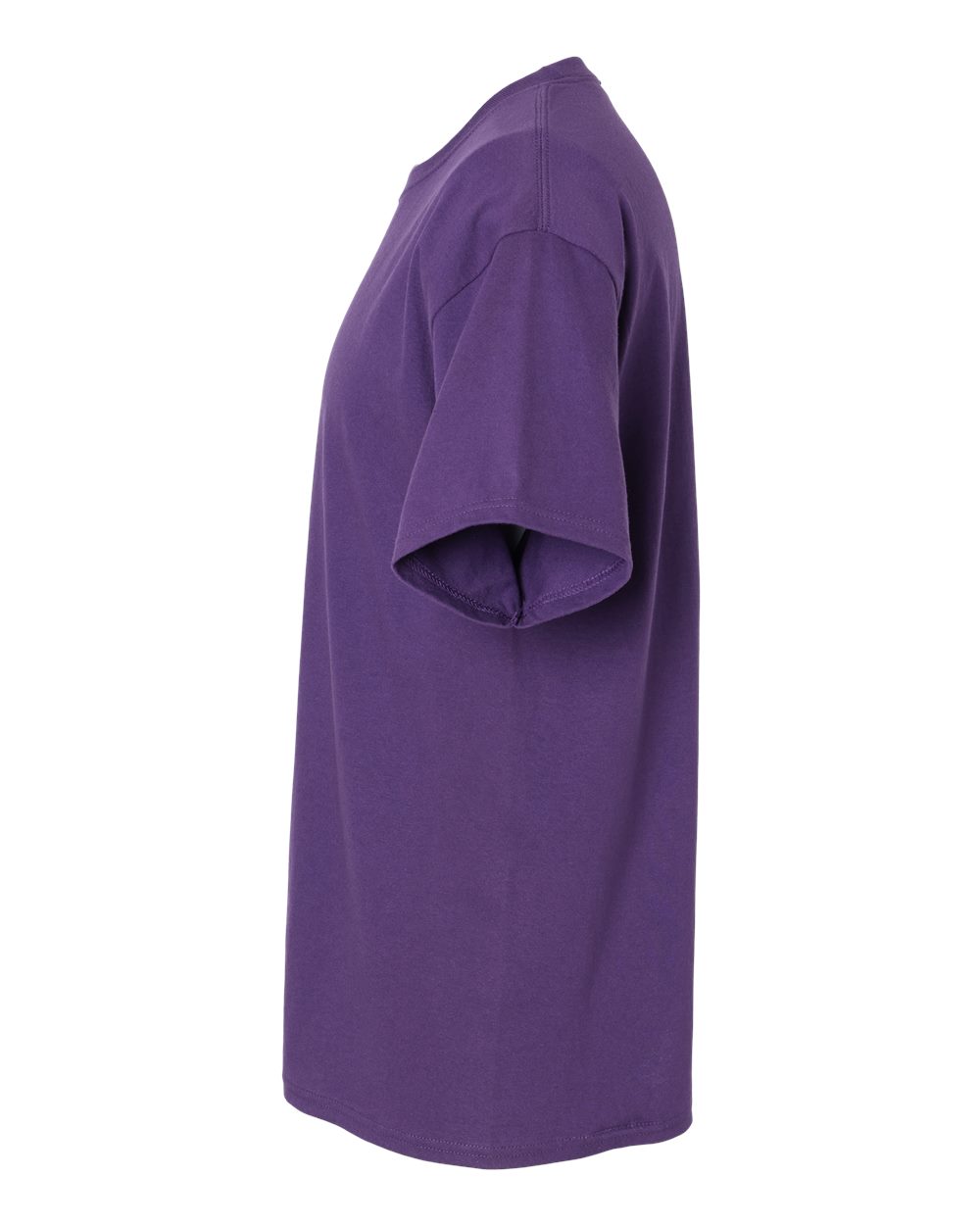 Left View of Athletic Purple Essential-T T-Shirt - 5280