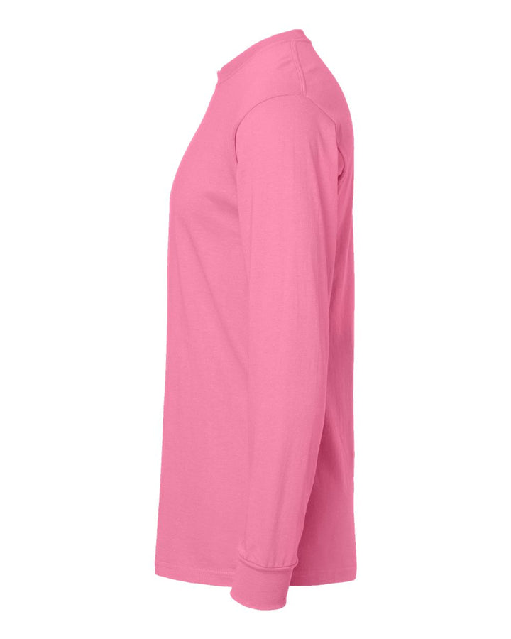 Left View of Azalea Gold Soft Touch Long Sleeve T-Shirt - 4820
