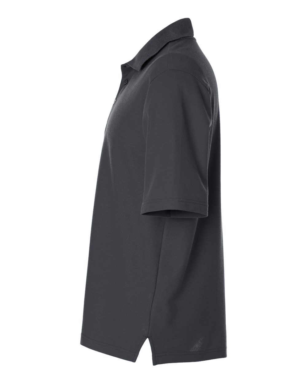 Left View of Carbon Men's Resolve CVC Performance Pique Polo - CE106