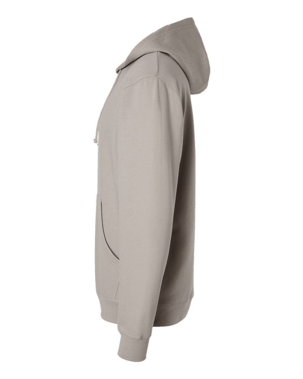 Left View of Cement Midweight Hooded Sweatshirt - SS4500