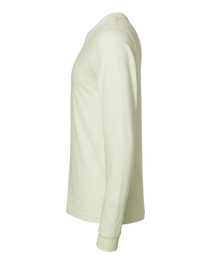 Left View of Citron Jersey Long Sleeve Tee - 3501
