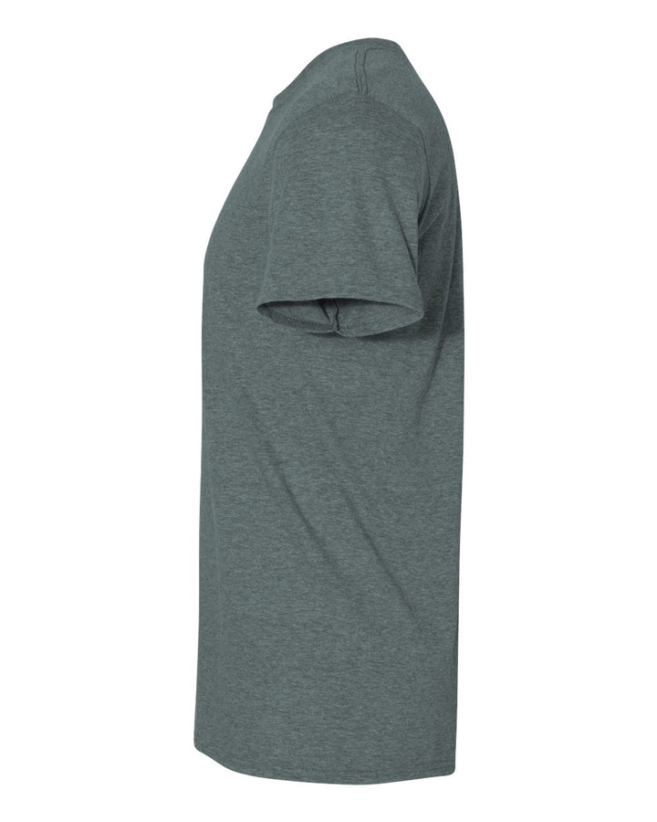 Left View of Dark Heather Softstyle® T-Shirt - 64000
