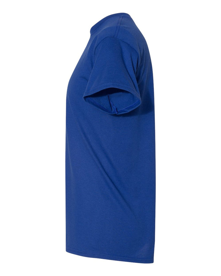 Left View of Deep Royal DryBlend® T-Shirt - 8000
